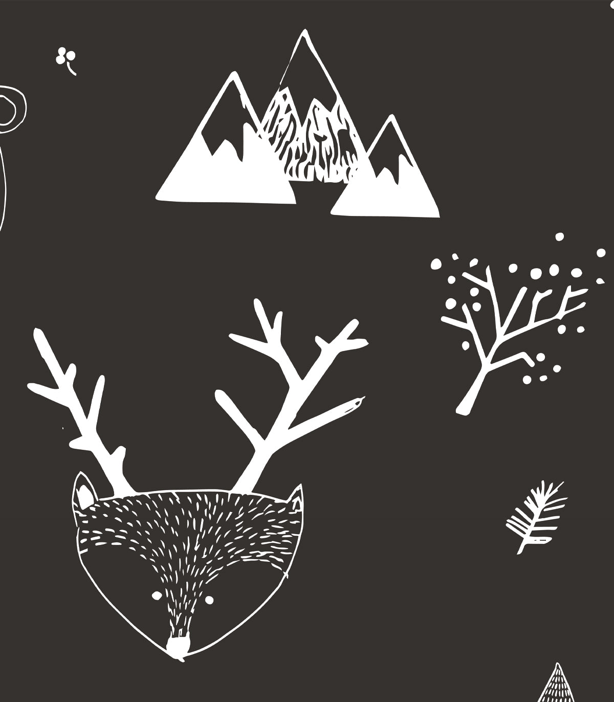 Tapeta Teddy Bears Black