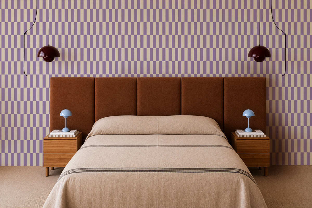 Tapeta Tetris Stripe Lilac