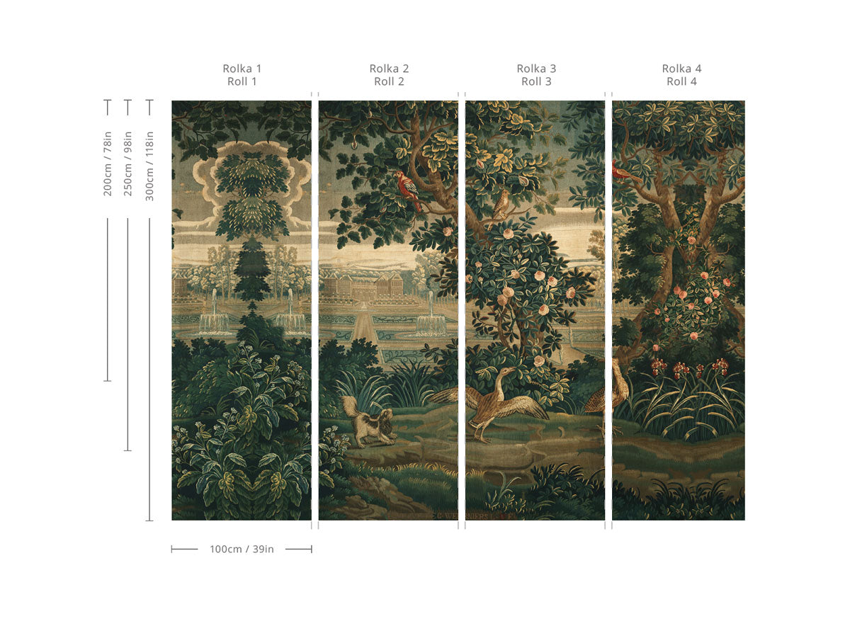 Tapeta Vintage Garden Arras