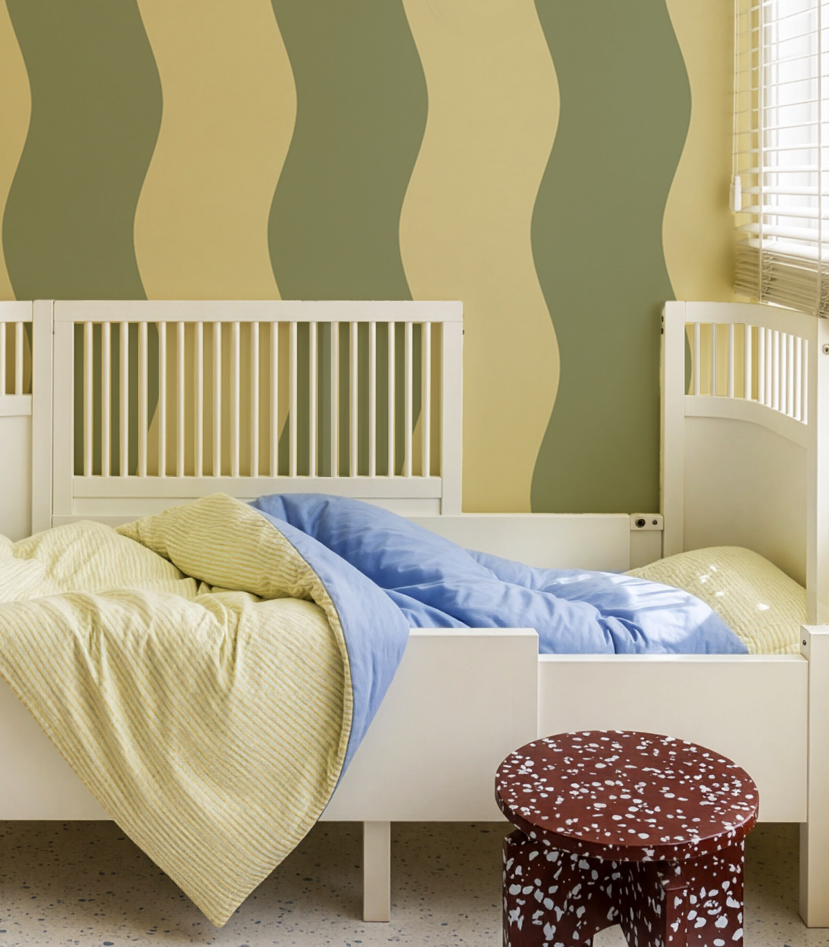 Tapeta Wave Stripe Olive Dune