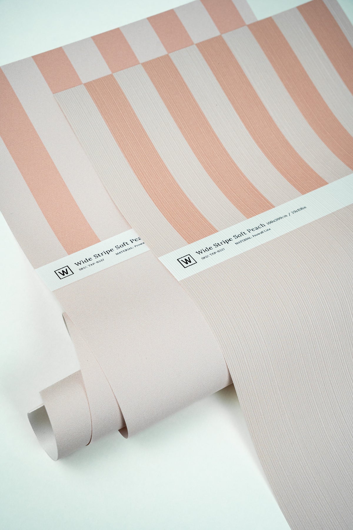 Tapeta Wide Stripe Play Soft Peach
