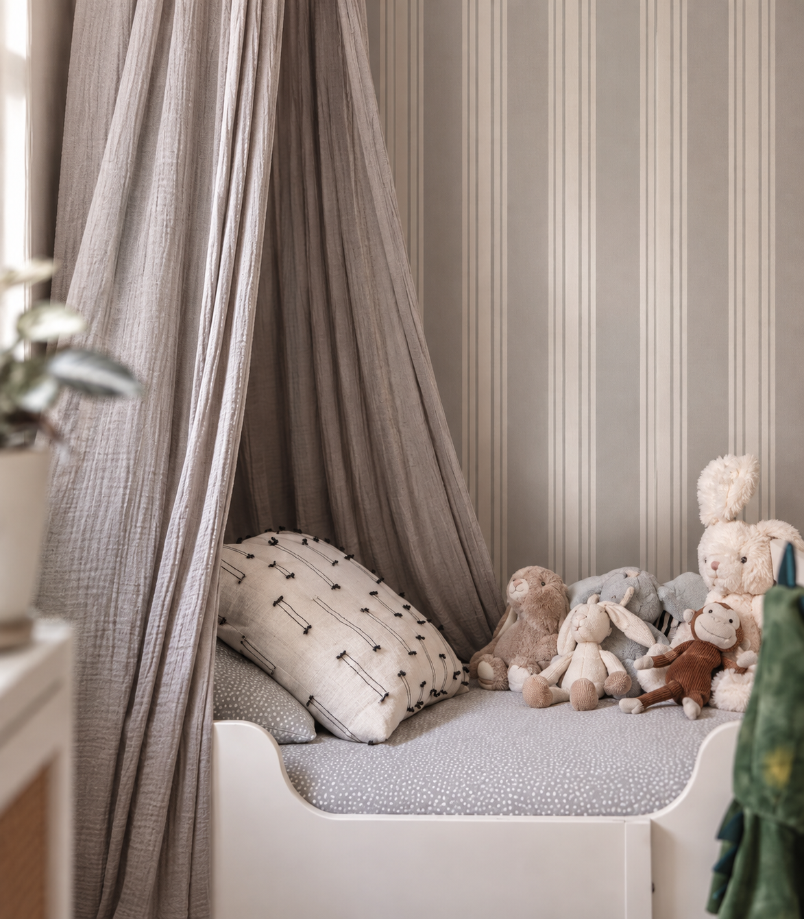 Tapeta Woven Stripe Cool Gray