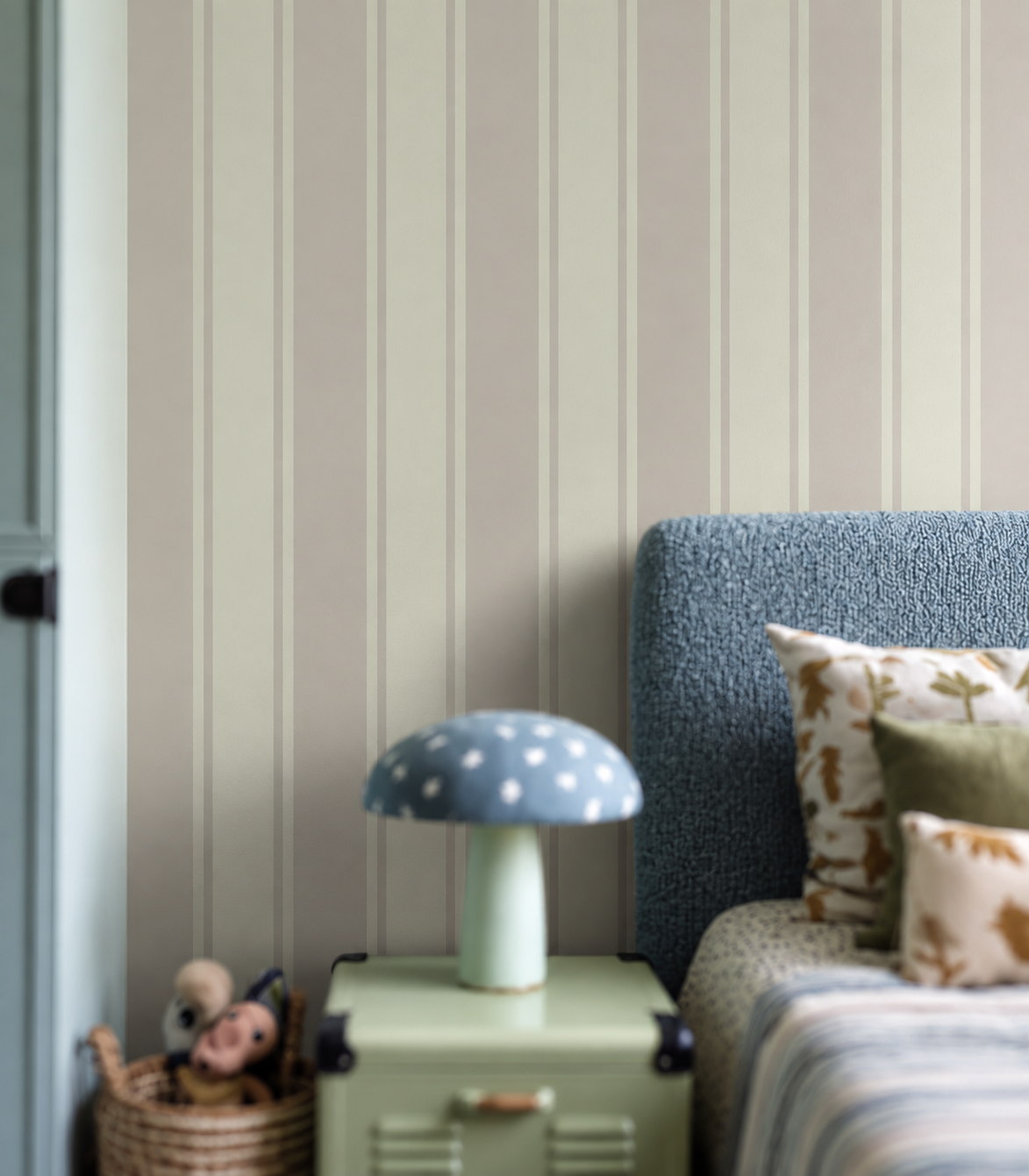 Tapeta Gentle Stripe Soft Taupe