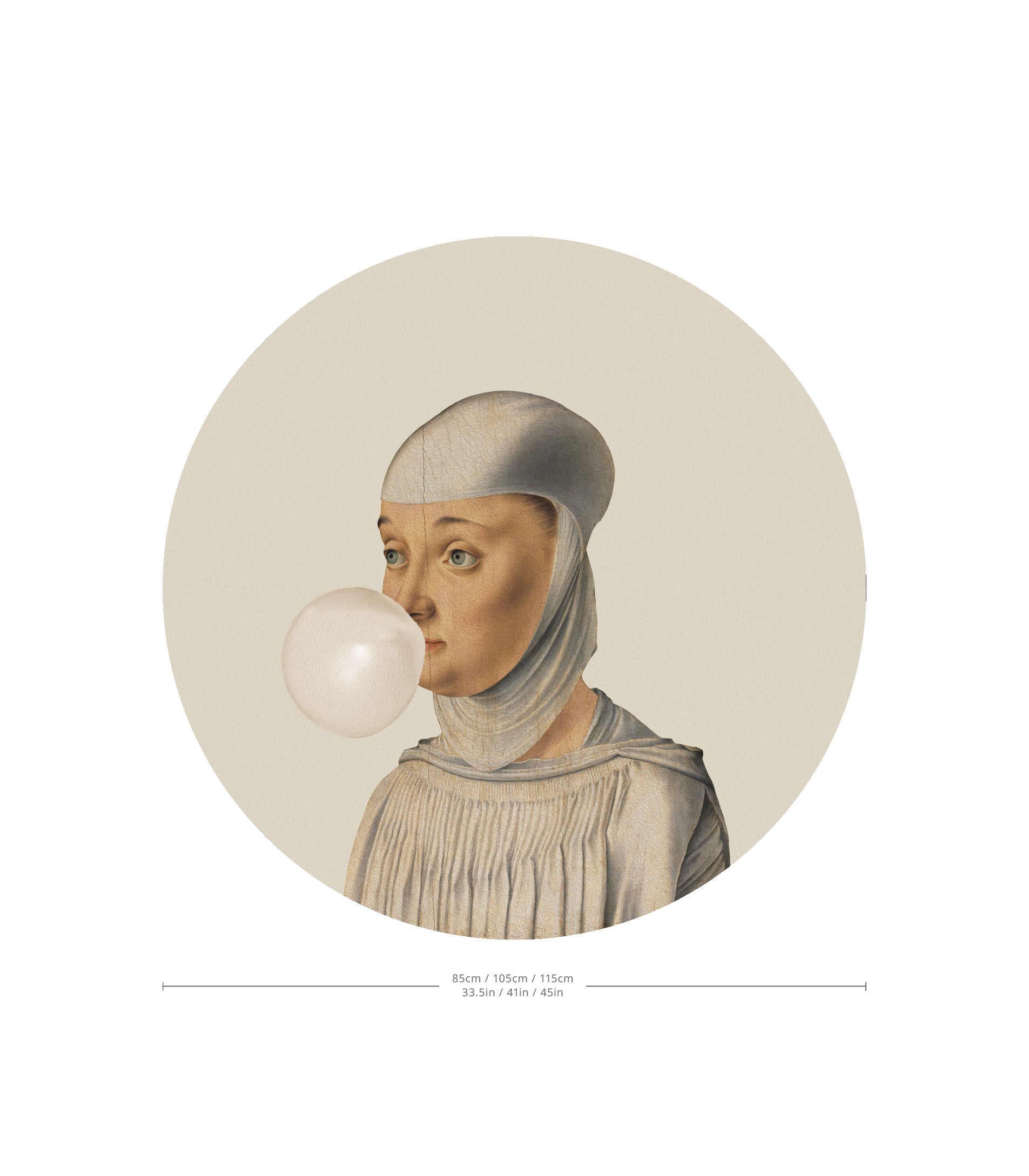 Dots Woman with Bubble Gum Creme