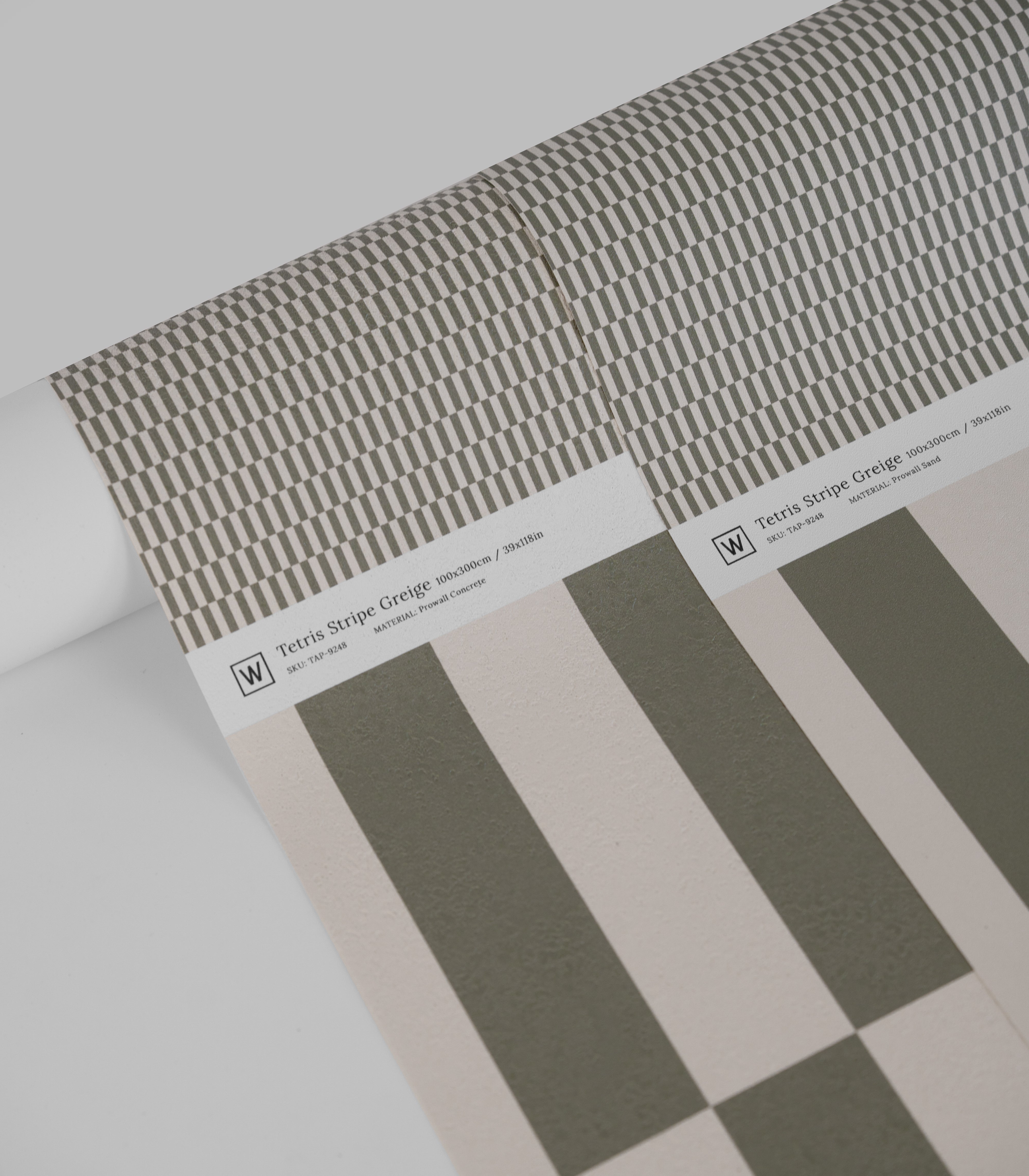 Tapeta Tetris Stripe Greige