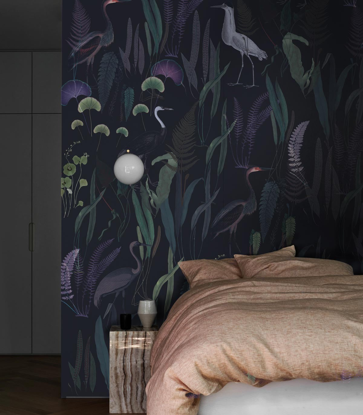 Tapeta Calm Heron Purple