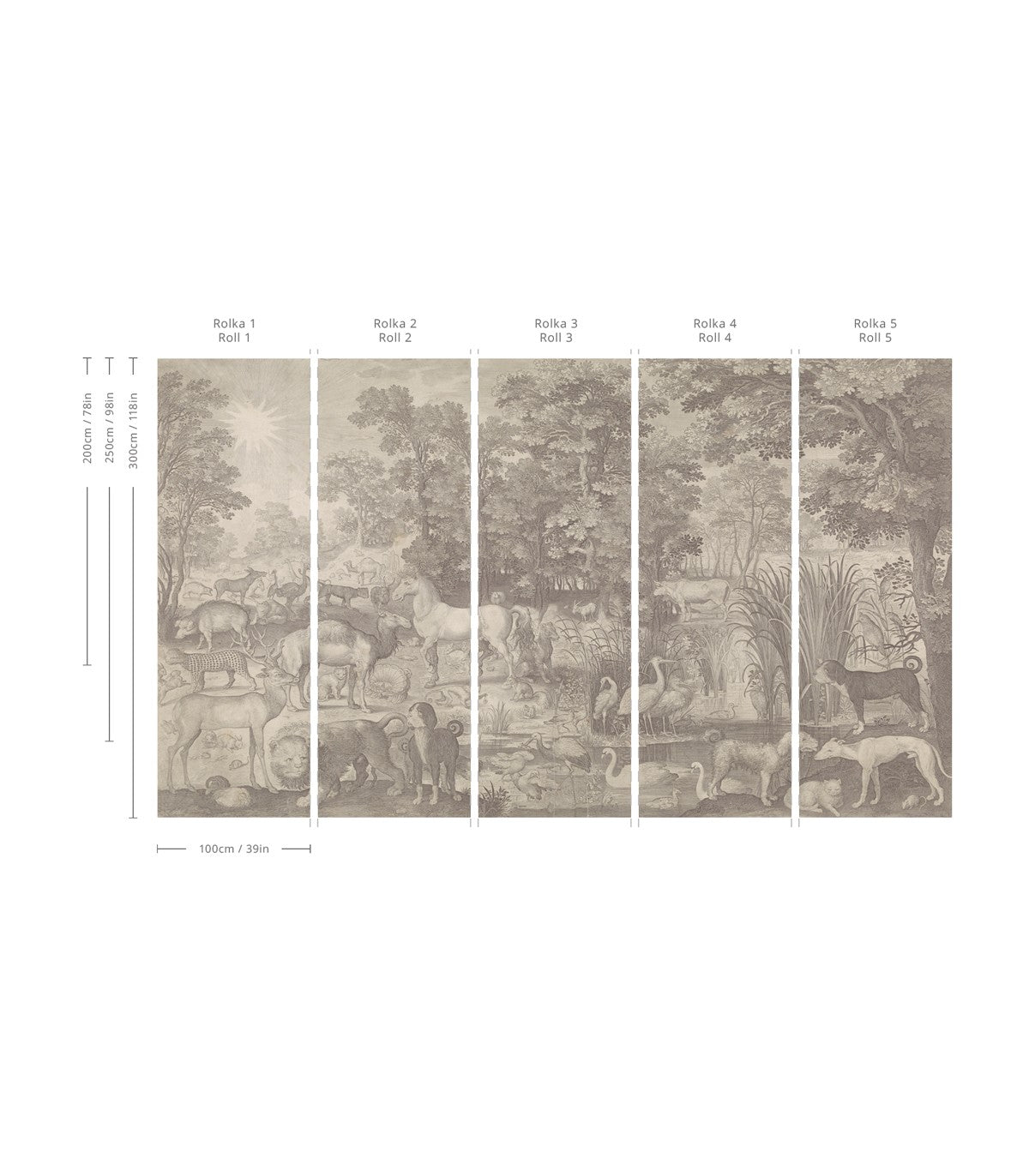 Tapeta Fauna Fresco Beige