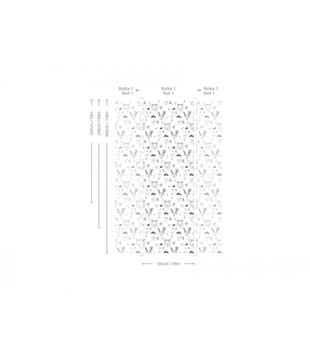 Tapeta Teddy Bears White