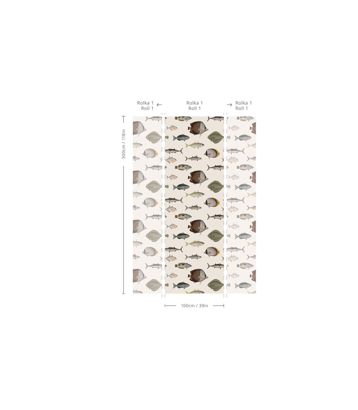 Tapeta Under the Sea Beige