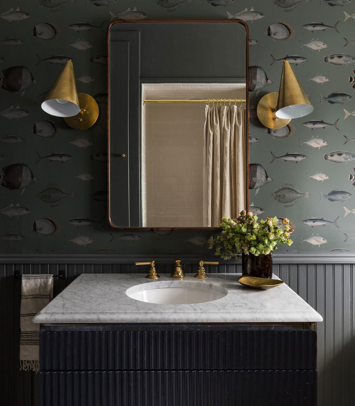 Tapeta Under the Sea Vintage Green